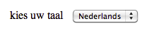 screenshot jumpmenu zonder verzendknop